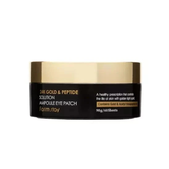 Farmstay – 24K Gold & Peptide Solution Ampoule Eye Patch – 90g